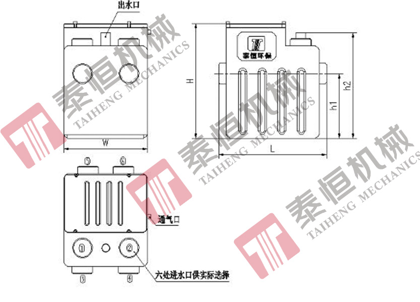 “泰恒”牌THPS小型污水提升器設(shè)計(jì)圖 “泰恒”牌THPS小型污水提升器設(shè)計(jì)圖